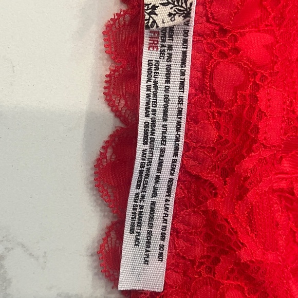 Free People Red Lace Bralette - Picture 2 of 6